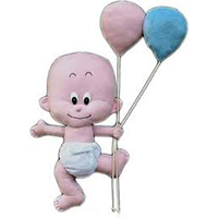 Baby in het raam