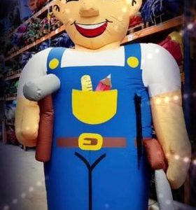 Feestpop bouwvakker